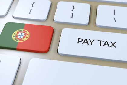 Portugalia Kraj Płać podatek Ilustracja 3D Flaga narodowa